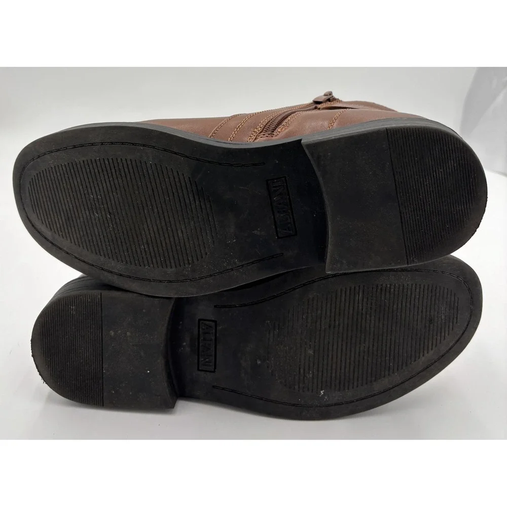 Men's Brown Alfani Rogan Boot Side Zipper Shoe Size 10.5 M